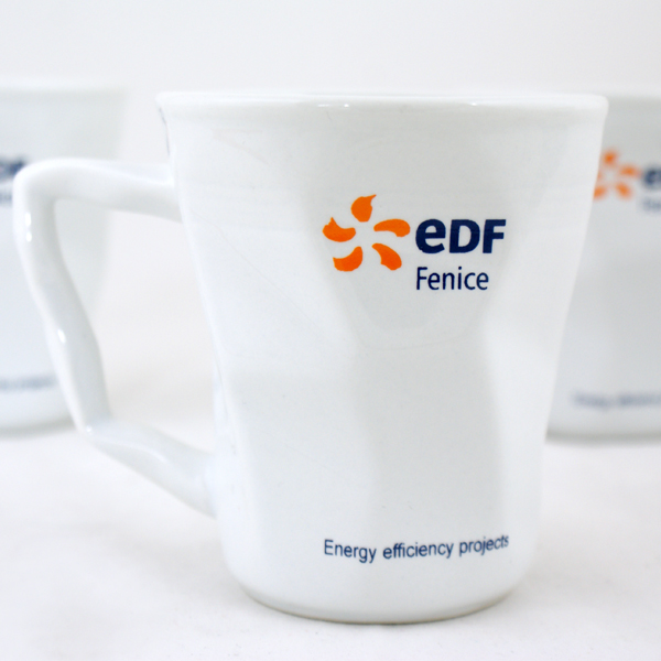 EDF Fenice kubek z nadrukiem kalką ceramiczną