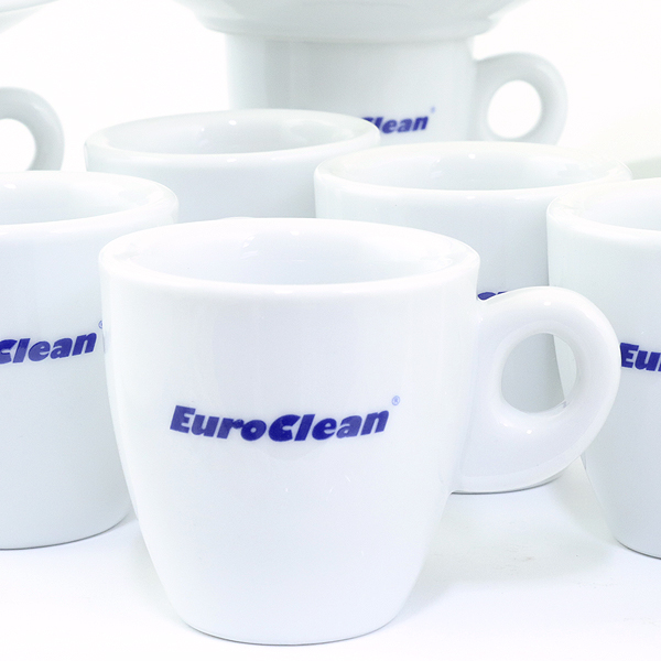 Euroclean - nadruk na filiżankach espressoe