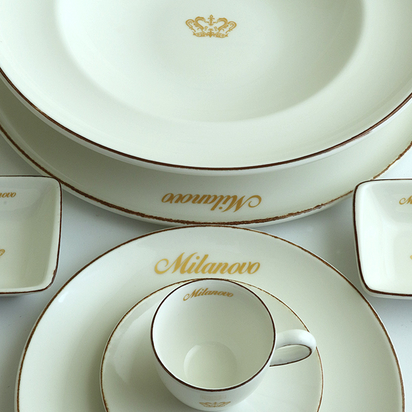 Milanovo - nadruk na porcelanie dla restauracji